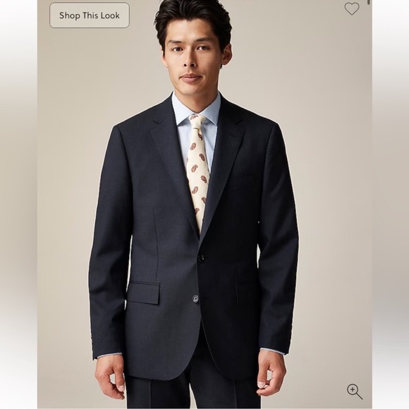 J.Crew Ludlow Slim-fit suit jacket in Italian worsted wool Dark Navy 40S